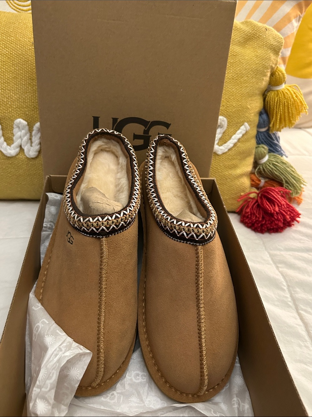 UGG Chestnut Suede Cozy Slip-On Mules NIB. Size 41 ($149 on Ugg website) NIB - Picture 12 of 14